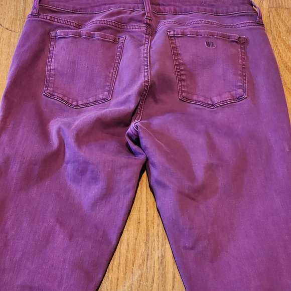 Wash Lab High Waist Purple Jeans with Stretch Size 31 - Picture 7 of 9